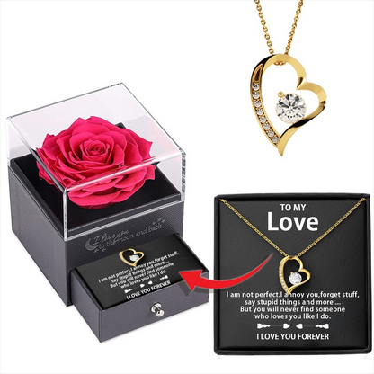 Lucky Charm Neckless - Forever Rose Gift Box