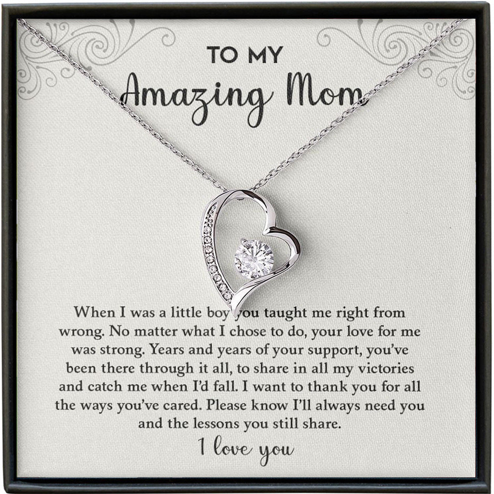 My Amazing Mom- Forever Heart Necklace