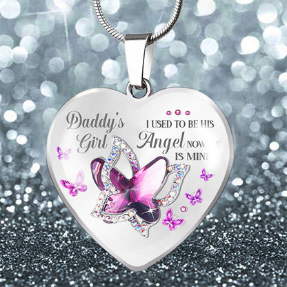 Heart-Shaped Daddy's Girl Necklace