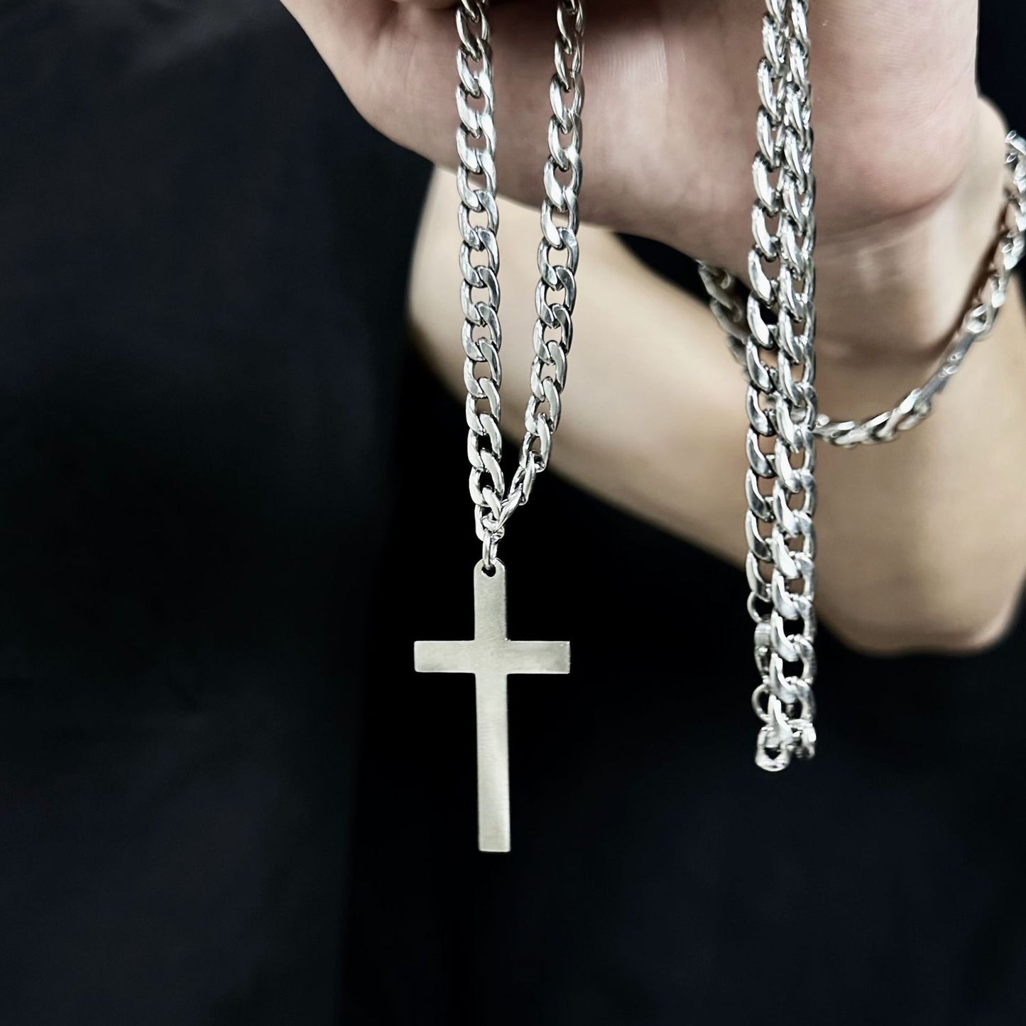 To My Son - Simple Cross Pendant Men's Necklace