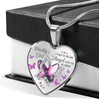 Heart-Shaped Daddy's Girl Necklace