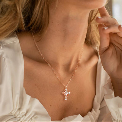 Cross Crown Necklace