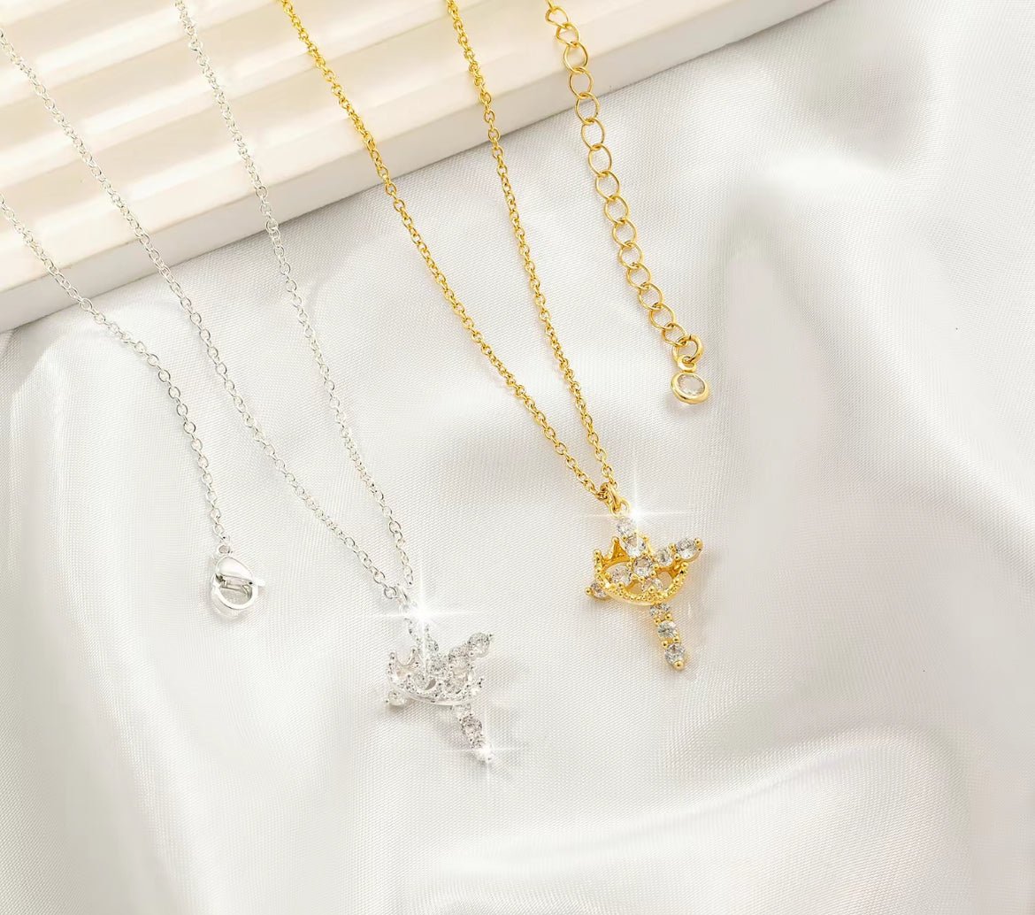 Cross Crown Necklace