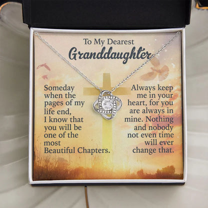 To My Granddaughter- Four-leaf Clover Necklace