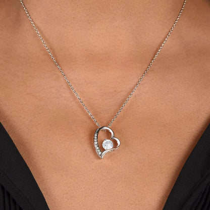 To My Loving Mom - Heart Shaped Necklace