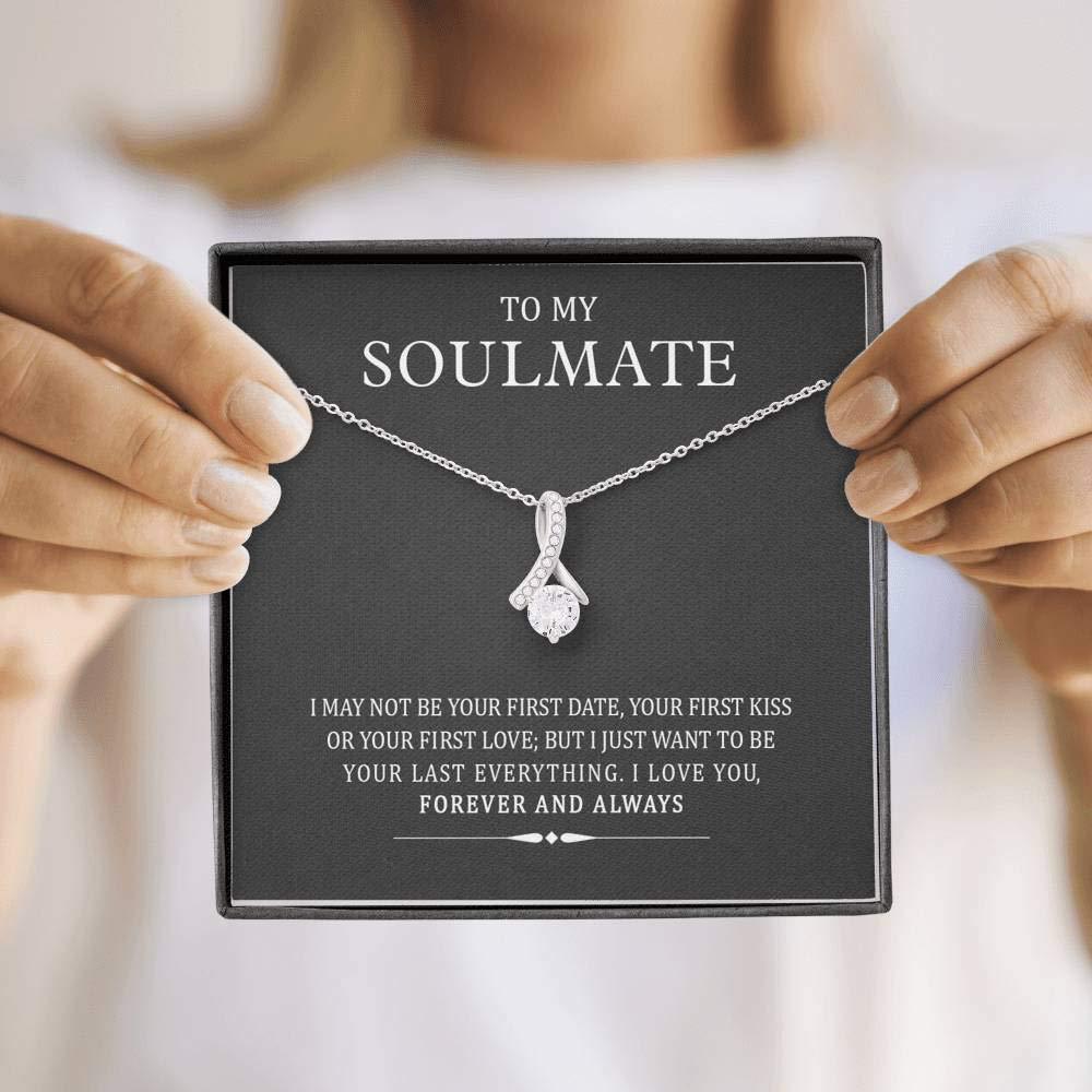 To My Soulmate Herringbone Necklace