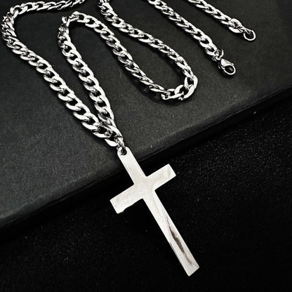 To My Son - Simple Cross Pendant Men's Necklace